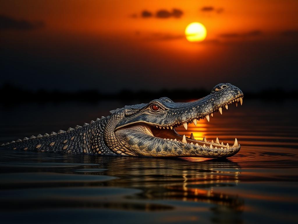 Animal totem du Mvila Crocodile (Poissons)